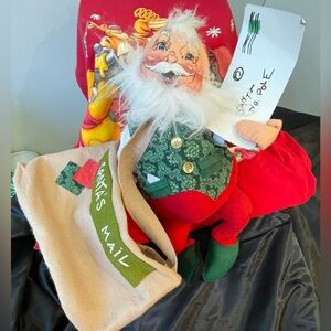Santa with Letters Annalee doll 1991 
Ready for the Christmas Holidays